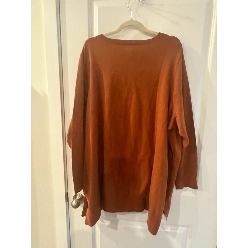 Duluth Trading V Neck Tunic Sweater Women's SZ 4X PLUS SIZE 28/30 - Picture 4 of 7
